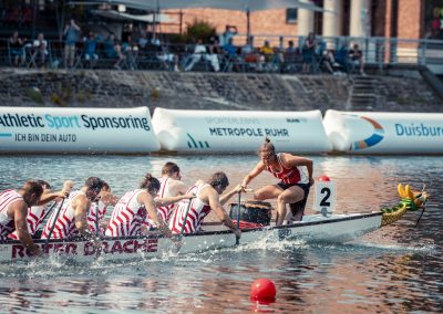 2003 wurde das Drachenboot-Team "Roter Drache Mülheim" gegründet. Damit gehört es zu den ersten leistungsorientierten Teams in Deutschland. Bei den Finals holten die Frauen Gold und im Drachenboot Mixed Silber. Foto: Eugen Shkolnikov